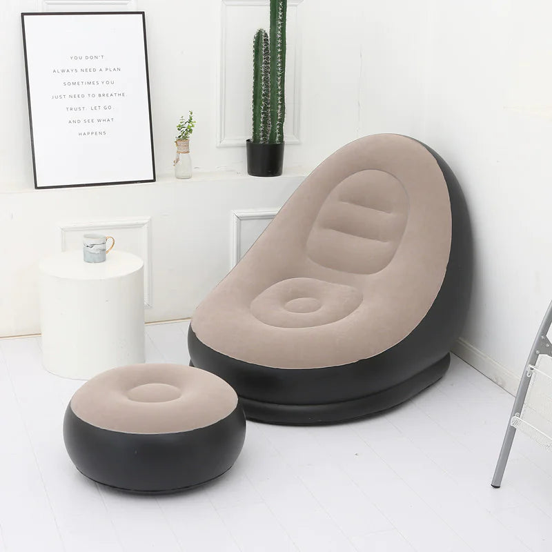 Air Relax Lazy Sofa with Footstool