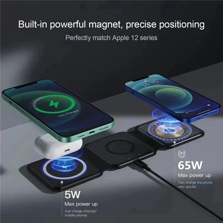 3 in 1 Magnetic Wireless Charger