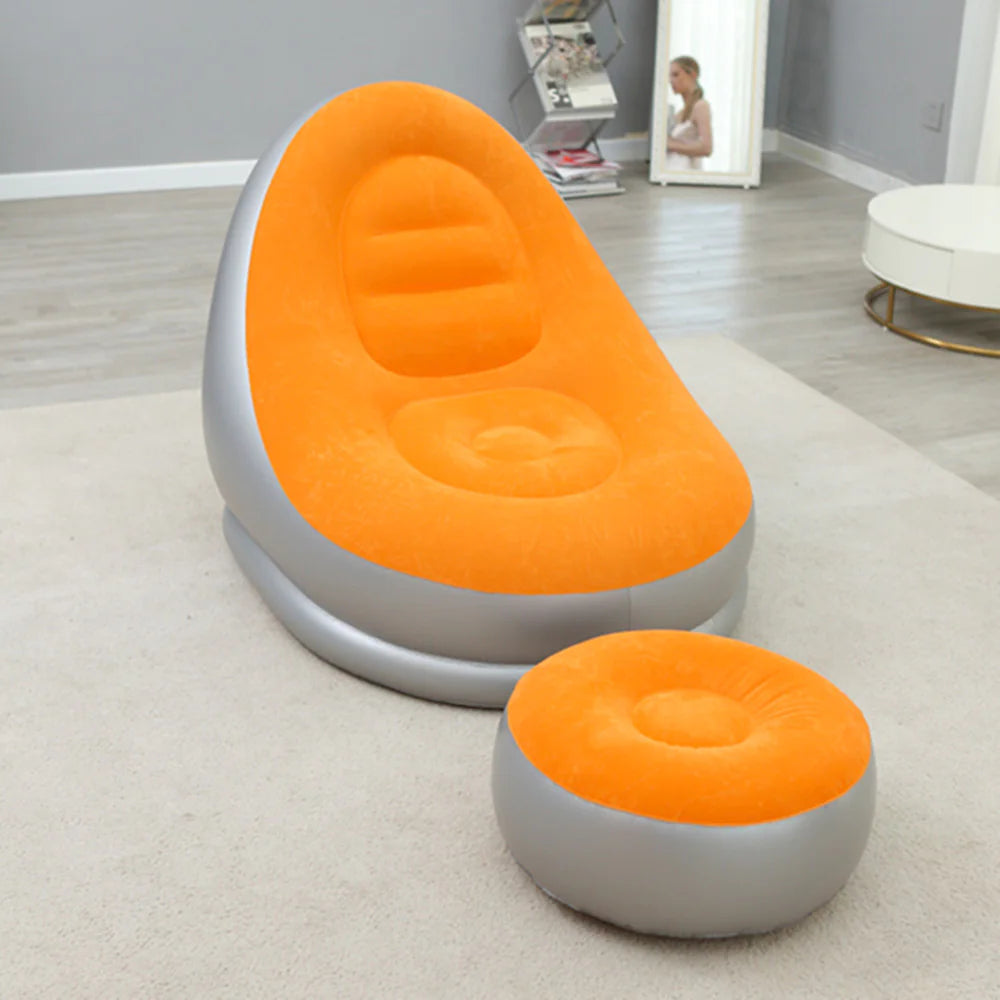 Air Relax Lazy Sofa with Footstool