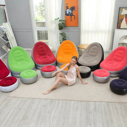 Air Relax Lazy Sofa with Footstool