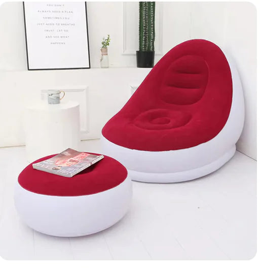 Air Relax Lazy Sofa with Footstool