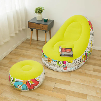 Air Relax Lazy Sofa with Footstool